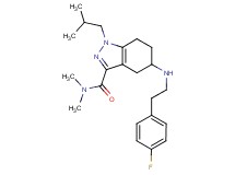 5-{[2-(4-fluorophenyl)ethyl]amino}-1-isobutyl-N,N-dimethyl-4,5,6,7-tetrahydro-1H-indazole-3-carboxamide