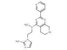 N-methyl-N-[2-(2-methyl-1H-imidazol-1-yl)ethyl]-2-pyridin-3-yl-5,6,7,8-tetrahydropyrido[3,4-d]pyrimidin-4-amine