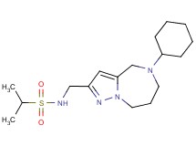 N-[(5-cyclohexyl-5,6,7,8-tetrahydro-4H-pyrazolo[1,5-a][1,4]diazepin-2-yl)methyl]propane-2-sulfonamide