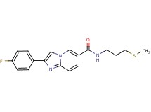 2-(4-fluorophenyl)-N-[3-(methylthio)propyl]imidazo[1,2-a]pyridine-6-carboxamide
