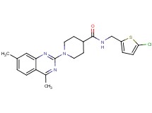 N-[(5-chloro-2-thienyl)methyl]-1-(4,7-dimethyl-2-quinazolinyl)-4-piperidinecarboxamide