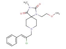 8-[(2Z)-2-chloro-3-phenyl-2-propen-1-yl]-1-(2-methoxyethyl)-3-methyl-1,3,8-triazaspiro[4.5]decane-2,4-dione