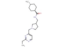 trans-N-({1-[(2-ethylpyrimidin-4-yl)methyl]pyrrolidin-3-yl}methyl)-4-methylcyclohexanecarboxamide