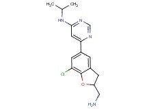 6-[2-(aminomethyl)-7-chloro-2,3-dihydro-1-benzofuran-5-yl]-N-isopropylpyrimidin-4-amine