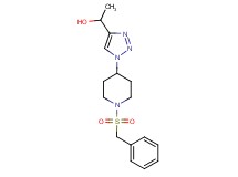 1-{1-[1-(benzylsulfonyl)-4-piperidinyl]-1H-1,2,3-triazol-4-yl}ethanol