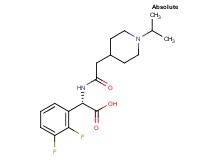(2S)-(2,3-difluorophenyl){[(1-isopropyl-4-piperidinyl)acetyl]amino}acetic acid