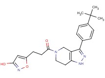 5-{3-[3-(4-tert-butylphenyl)-1,4,6,7-tetrahydro-5H-pyrazolo[4,3-c]pyridin-5-yl]-3-oxopropyl}isoxazol-3-ol