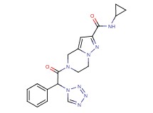N-cyclopropyl-5-[phenyl(1H-tetrazol-1-yl)acetyl]-4,5,6,7-tetrahydropyrazolo[1,5-a]pyrazine-2-carboxamide