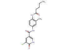 5-chloro-N-[3-methyl-4-(pentanoylamino)phenyl]-6-oxo-1,6-dihydropyridine-3-carboxamide