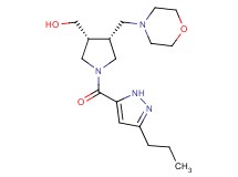 {(3R*,4R*)-4-(4-morpholinylmethyl)-1-[(3-propyl-1H-pyrazol-5-yl)carbonyl]-3-pyrrolidinyl}methanol