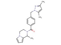 2-{4-[(3,5-dimethyl-1H-pyrazol-1-yl)methyl]benzoyl}-1-methyl-1,2,3,4-tetrahydropyrrolo[1,2-a]pyrazine