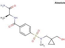 N-[(1S)-2-amino-1-methyl-2-oxoethyl]-4-{[{[1-(hydroxymethyl)cyclopropyl]methyl}(methyl)amino]sulfonyl}benzamide