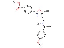 methyl 4-(4-{[[1-(4-methoxyphenyl)ethyl](methyl)amino]methyl}-5-methyl-1,3-oxazol-2-yl)benzoate