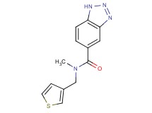 N-methyl-N-(3-thienylmethyl)-1H-1,2,3-benzotriazole-5-carboxamide