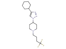 4-(4-cyclohexyl-1H-1,2,3-triazol-1-yl)-1-(4,4,4-trifluorobutyl)piperidine
