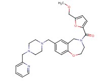 4-[5-(methoxymethyl)-2-furoyl]-7-{[4-(2-pyridinylmethyl)-1-piperazinyl]methyl}-2,3,4,5-tetrahydro-1,4-benzoxazepine