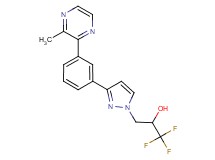 1,1,1-trifluoro-3-{3-[3-(3-methyl-2-pyrazinyl)phenyl]-1H-pyrazol-1-yl}-2-propanol