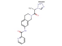 N-{2-[(2S)-2-(1H-tetrazol-1-yl)propanoyl]-1,2,3,4-tetrahydroisoquinolin-7-yl}pyridine-2-carboxamide