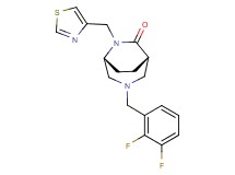 (1S*,5R*)-3-(2,3-difluorobenzyl)-6-(1,3-thiazol-4-ylmethyl)-3,6-diazabicyclo[3.2.2]nonan-7-one