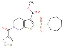 methyl 2-(1-azepanylsulfonyl)-6-(1,2,3-thiadiazol-4-ylcarbonyl)-4,5,6,7-tetrahydrothieno[2,3-c]pyridine-3-carboxylate