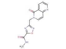 N-methyl-3-[(5-oxo-1,6-naphthyridin-6(5H)-yl)methyl]-1,2,4-oxadiazole-5-carboxamide