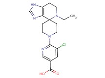5-chloro-6-(5-ethyl-1,5,6,7-tetrahydro-1'H-spiro[imidazo[4,5-c]pyridine-4,4'-piperidin]-1'-yl)nicotinic acid