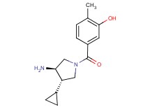 5-{[(3R*,4S*)-3-amino-4-cyclopropylpyrrolidin-1-yl]carbonyl}-2-methylphenol