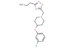 4-(3-chlorophenoxy)-1-[(3-propyl-1,2,4-oxadiazol-5-yl)methyl]piperidine