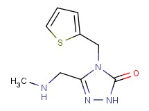5-[(methylamino)methyl]-4-(2-thienylmethyl)-2,4-dihydro-3H-1,2,4-triazol-3-one