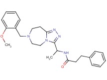 N-{1-[7-(2-methoxybenzyl)-6,7,8,9-tetrahydro-5H-[1,2,4]triazolo[4,3-d][1,4]diazepin-3-yl]ethyl}-3-phenylpropanamide