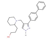 3-(1-{[3-(4-biphenylyl)-1H-pyrazol-4-yl]methyl}-2-piperidinyl)-1-propanol
