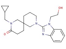 2-(cyclopropylmethyl)-8-[1-(2-hydroxyethyl)-1H-benzimidazol-2-yl]-2,8-diazaspiro[5.5]undecan-3-one