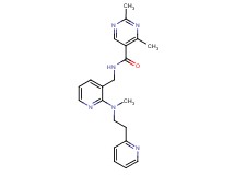 2,4-dimethyl-N-({2-[methyl(2-pyridin-2-ylethyl)amino]pyridin-3-yl}methyl)pyrimidine-5-carboxamide