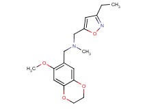 1-(3-ethylisoxazol-5-yl)-N-[(7-methoxy-2,3-dihydro-1,4-benzodioxin-6-yl)methyl]-N-methylmethanamine