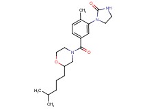 1-(2-methyl-5-{[2-(4-methylpentyl)-4-morpholinyl]carbonyl}phenyl)-2-imidazolidinone