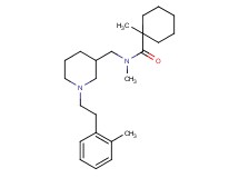 N,1-dimethyl-N-({1-[2-(2-methylphenyl)ethyl]-3-piperidinyl}methyl)cyclohexanecarboxamide