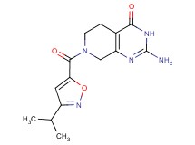 2-amino-7-[(3-isopropylisoxazol-5-yl)carbonyl]-5,6,7,8-tetrahydropyrido[3,4-d]pyrimidin-4(3H)-one