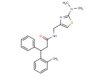 N-{[2-(dimethylamino)-1,3-thiazol-4-yl]methyl}-3-(2-methylphenyl)-3-phenylpropanamide