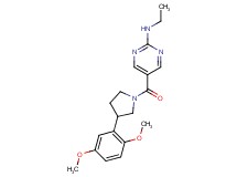5-{[3-(2,5-dimethoxyphenyl)-1-pyrrolidinyl]carbonyl}-N-ethyl-2-pyrimidinamine
