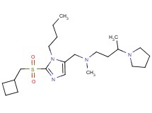({1-butyl-2-[(cyclobutylmethyl)sulfonyl]-1H-imidazol-5-yl}methyl)methyl[3-(1-pyrrolidinyl)butyl]amine