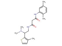 N-[2-(dimethylamino)-2-(3-methyl-2-thienyl)ethyl]-N'-(2,5-dimethylphenyl)malonamide