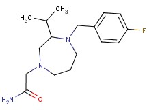 2-[4-(4-fluorobenzyl)-3-isopropyl-1,4-diazepan-1-yl]acetamide