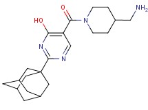 2-(1-adamantyl)-5-{[4-(aminomethyl)-1-piperidinyl]carbonyl}-4-pyrimidinol dihydrochloride