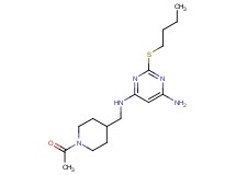 N-[(1-acetylpiperidin-4-yl)methyl]-2-(butylthio)pyrimidine-4,6-diamine