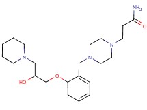 3-(4-{2-[2-hydroxy-3-(1-piperidinyl)propoxy]benzyl}-1-piperazinyl)propanamide