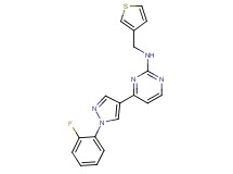 4-[1-(2-fluorophenyl)-1H-pyrazol-4-yl]-N-(3-thienylmethyl)-2-pyrimidinamine