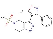 3-(5-methyl-3-phenyl-4-isoxazolyl)-5-(methylsulfonyl)-4,5,6,7-tetrahydro-1H-pyrazolo[4,3-c]pyridine