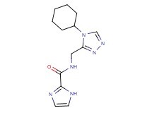 N-[(4-cyclohexyl-4H-1,2,4-triazol-3-yl)methyl]-1H-imidazole-2-carboxamide