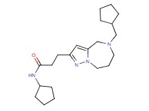 N-cyclopentyl-3-[5-(cyclopentylmethyl)-5,6,7,8-tetrahydro-4H-pyrazolo[1,5-a][1,4]diazepin-2-yl]propanamide