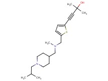 4-(5-{[[(1-isobutyl-4-piperidinyl)methyl](methyl)amino]methyl}-2-thienyl)-2-methyl-3-butyn-2-ol bis(trifluoroacetate) (salt)